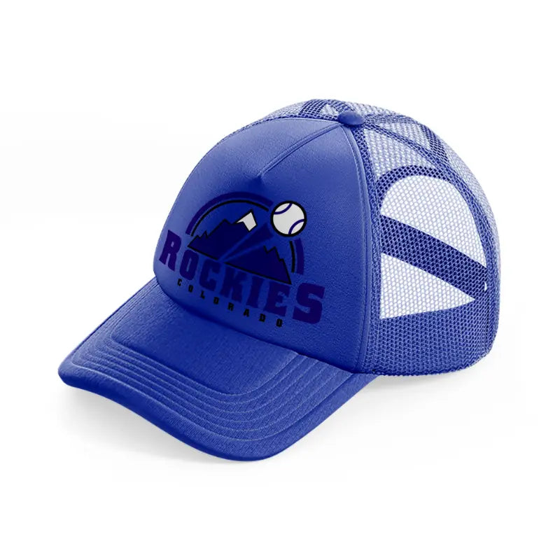 rockies colorado blue trucker hat