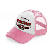 49ers sf-pink-and-white-trucker-hat