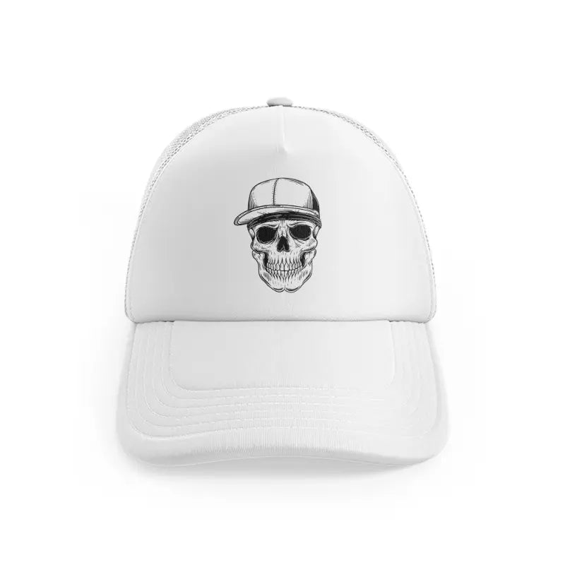 Skull Gangster With Capwhitefront-view