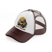 desert adventure brown trucker hat