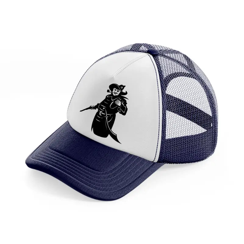 pirate piping-navy-blue-and-white-trucker-hat