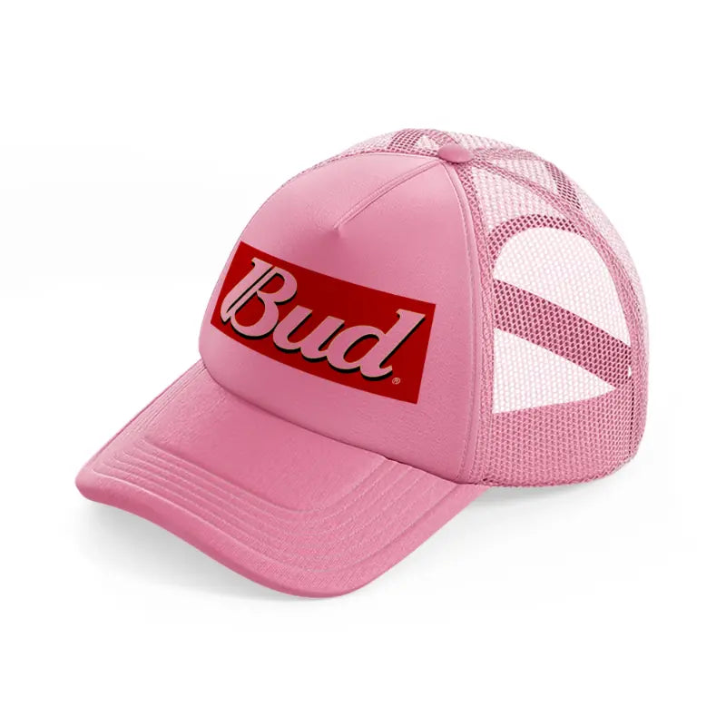 bud pink trucker hat