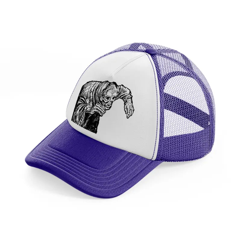 death walker-purple-trucker-hat