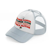 dasher dancer prancer vixen whiskey tequila vodka blitzen-grey-trucker-hat