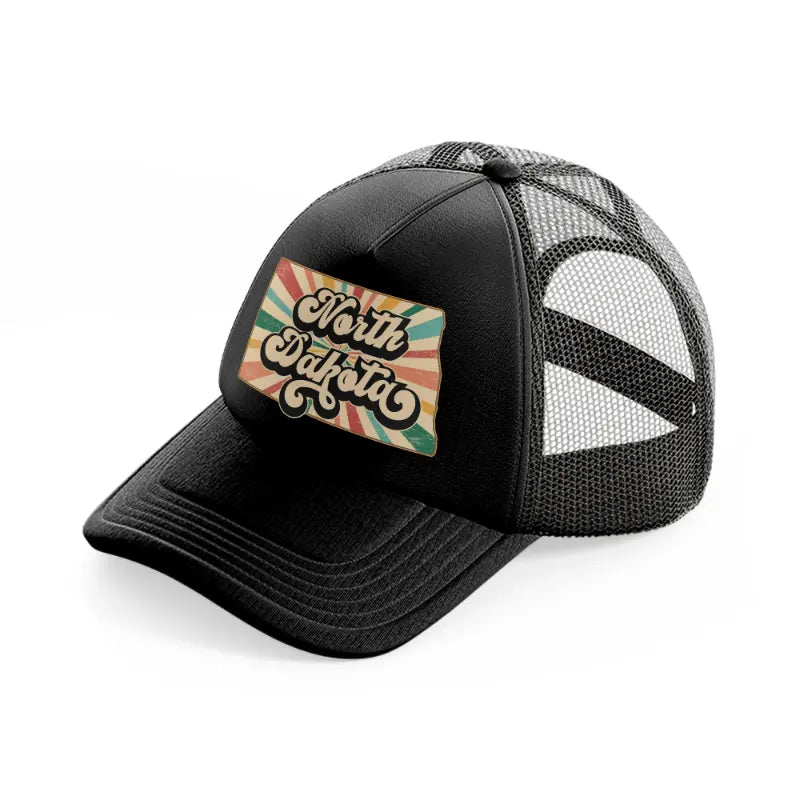 north dakota-black-trucker-hat