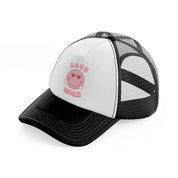 love more-black-and-white-trucker-hat