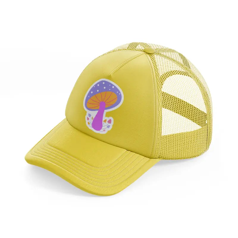 mushroom-gold-trucker-hat