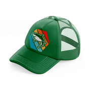 retro vintage shark green trucker hat