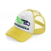 galveston county seahawks-yellow-trucker-hat