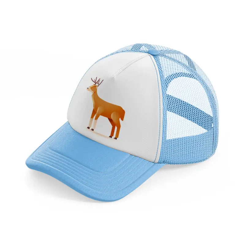 023 deer sky blue trucker hat