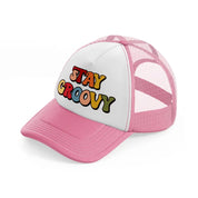groovy quotes-12-pink-and-white-trucker-hat