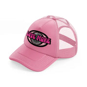 love more pink trucker hat