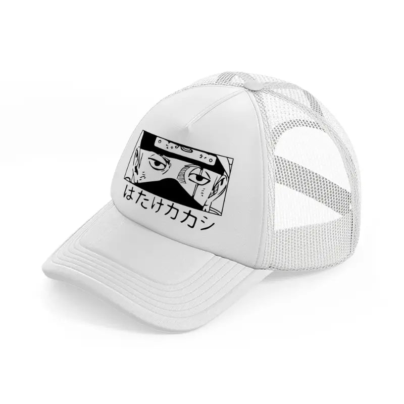 kakashi hatake-white-trucker-hat