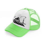 soul reaper lime green trucker hat