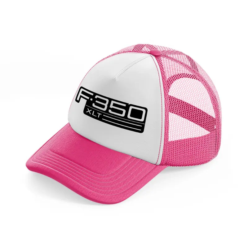 f.350 xlt-neon-pink-trucker-hat