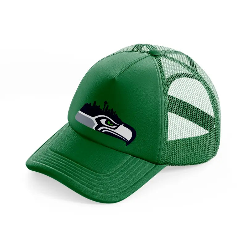 seattle seahawks shape-green-trucker-hat