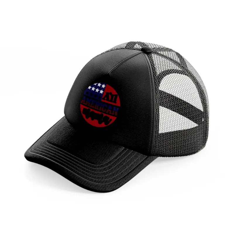 all american mama-01-black-trucker-hat