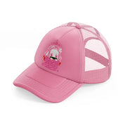 nezuko kamado-pink-trucker-hat