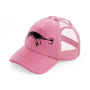 fish in a hook-pink-trucker-hat