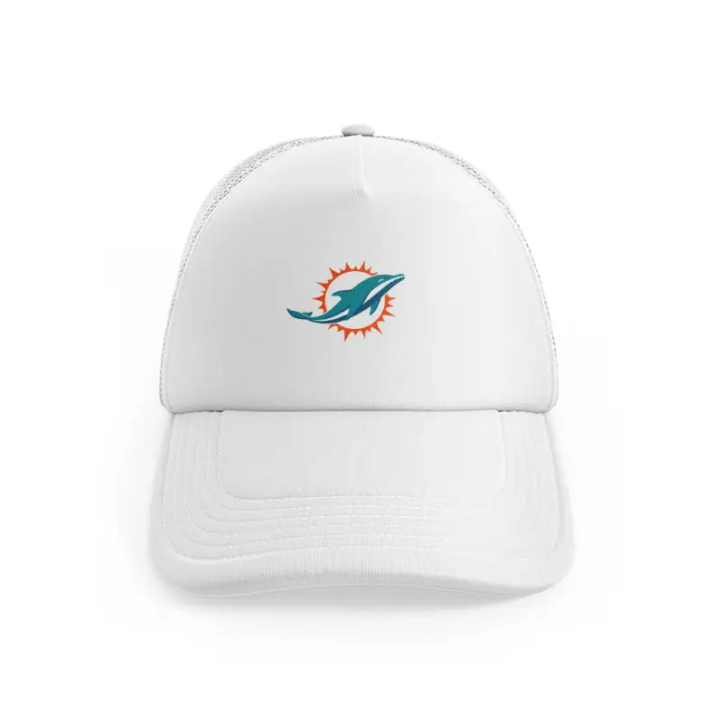 Miami Dolphins White Badgewhitefront-view