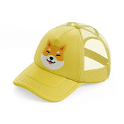 028 shiba inu gold trucker hat