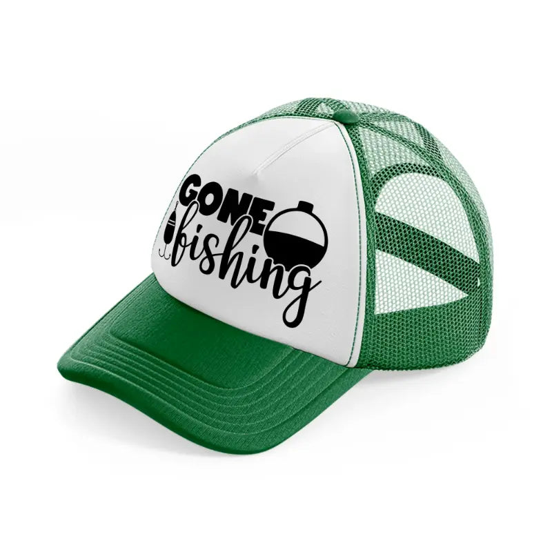 gone fishing transparent-green-and-white-trucker-hat