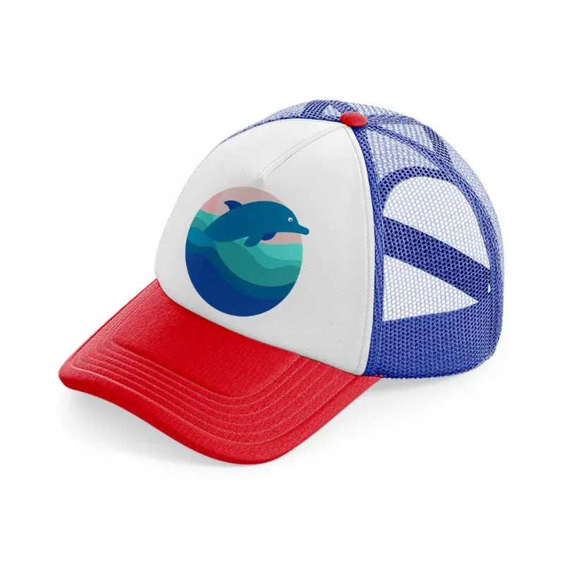 dolphin (1)-multicolor-trucker-hat