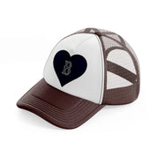 boston red sox fan-brown-trucker-hat