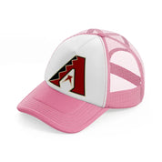 arizona diamondbacks classic-pink-and-white-trucker-hat