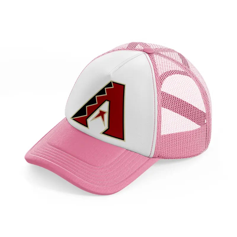 arizona diamondbacks classic pink and white trucker hat