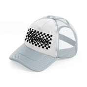 mama checker board-grey-trucker-hat
