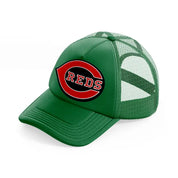 cincinnati reds retro-green-trucker-hat