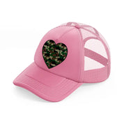 camo heart pink trucker hat