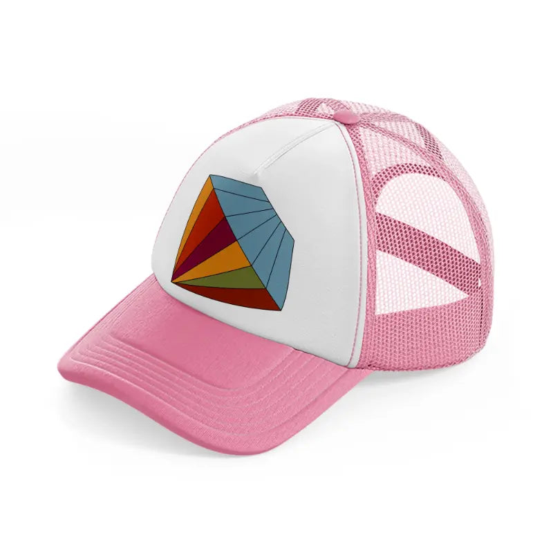 groovy elements-42-pink-and-white-trucker-hat