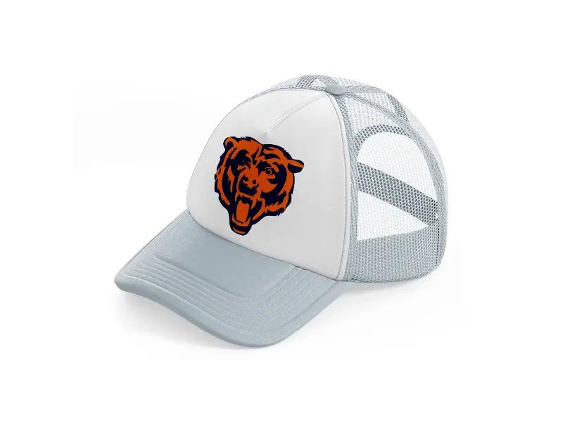 chicago bears emblem-grey-trucker-hat
