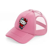 hello kitty jogging-pink-trucker-hat