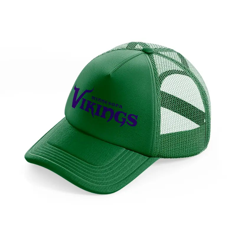minnesota vikings purple-green-trucker-hat