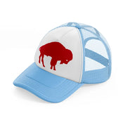 buffalo shape-sky-blue-trucker-hat