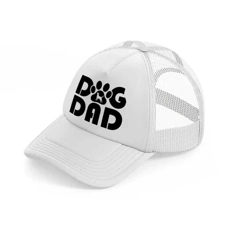 dog dad paw-white-trucker-hat
