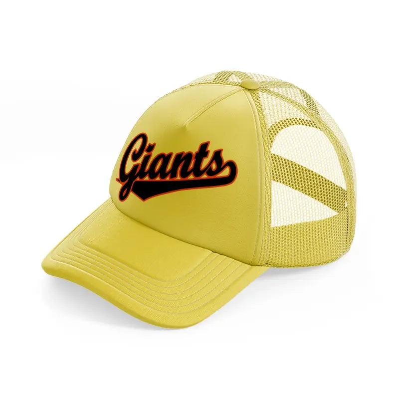 giants supporter-gold-trucker-hat