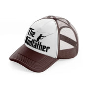 the rodfather brown trucker hat