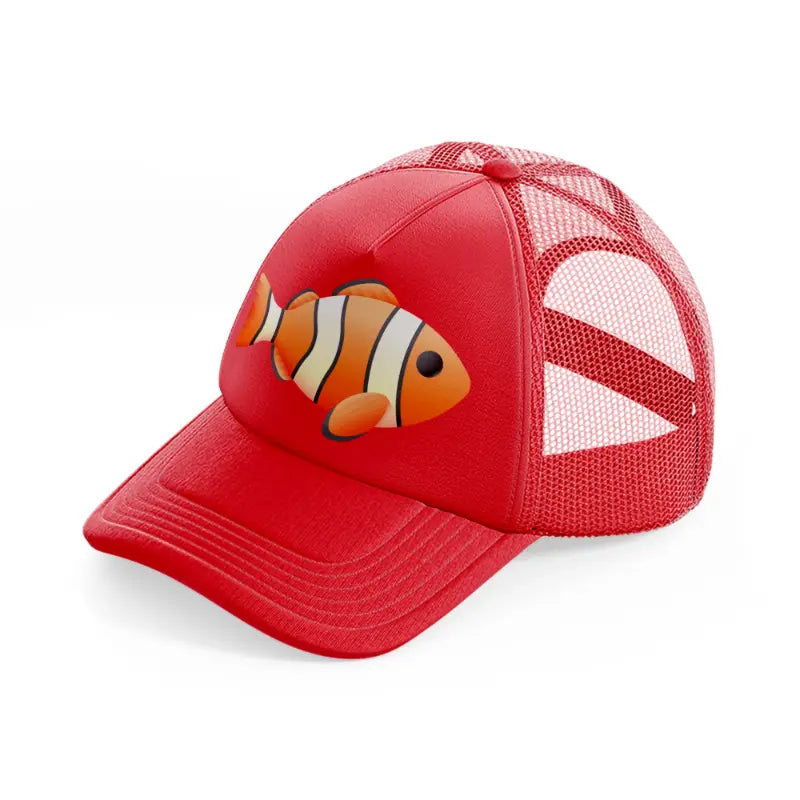 clown-fish-red-trucker-hat