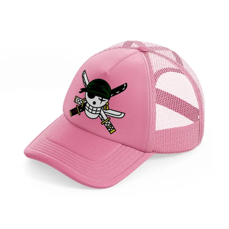 zoro logo-pink-trucker-hat