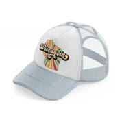 wisconsin grey trucker hat