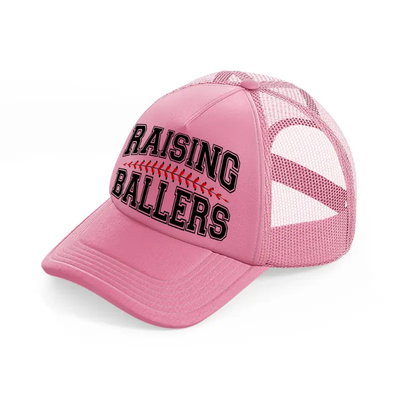 raising ballers-pink-trucker-hat