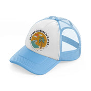 happiness comes in waves-sky-blue-trucker-hat