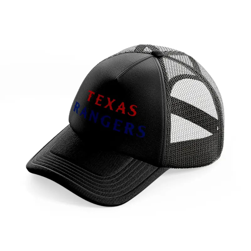 texas rangers classic-black-trucker-hat
