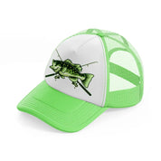 bass fishing design-lime-green-trucker-hat