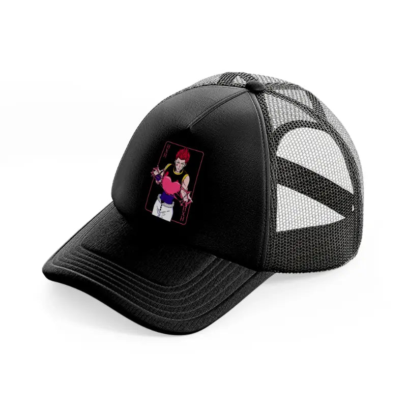 hisoka black trucker hat