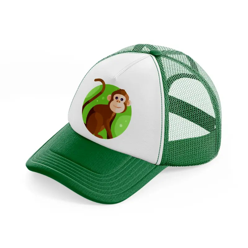 chinese zodiac (12) green and white trucker hat